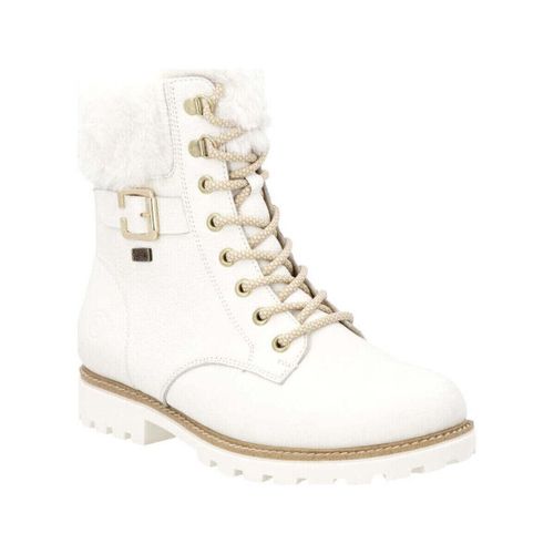 Bottines white casual closed ladies mid height boots - Remonte - Modalova