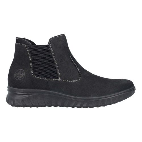 Bottines black casual closed ladies mid height boots - Rieker - Modalova