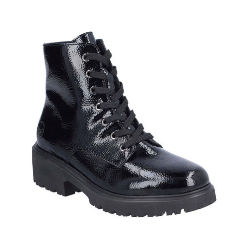 Bottines black casual closed ladies mid height boots - Rieker - Modalova