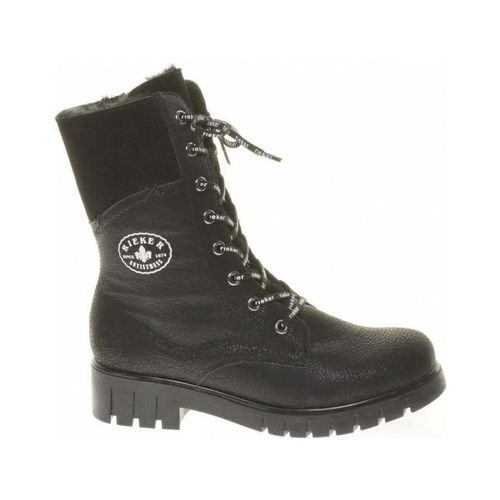 Bottines black casual closed ladies mid height boots - Rieker - Modalova