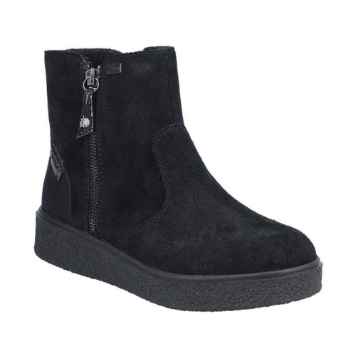 Bottines black casual closed ladies mid height boots - Rieker - Modalova