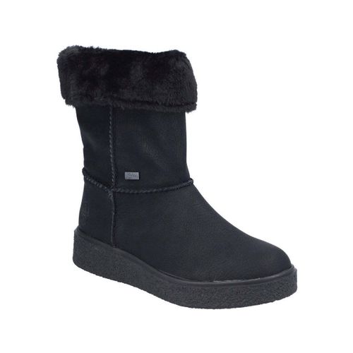 Bottines black casual closed ladies mid height boots - Rieker - Modalova