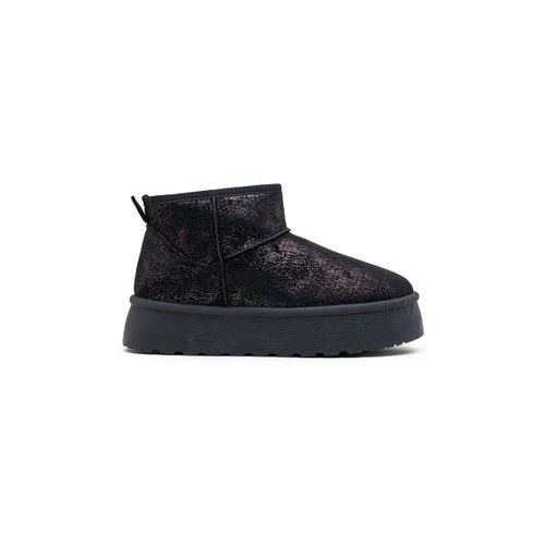 Bottines Bottines fourrées à plateforme, Noir brillant - Vera Collection - Modalova