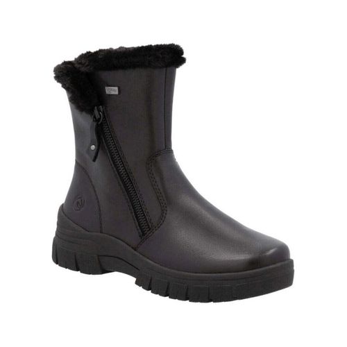 Bottines black casual closed ladies mid height boots - Remonte - Modalova