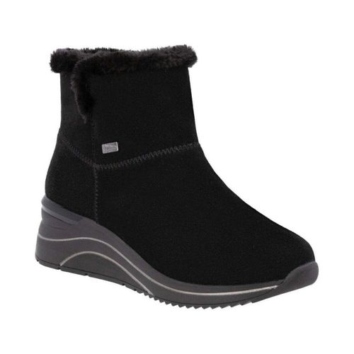 Bottines black casual closed ladies mid height boots - Remonte - Modalova