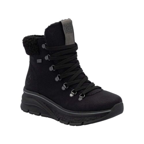 Bottines black casual closed ladies mid height boots - Rieker - Modalova