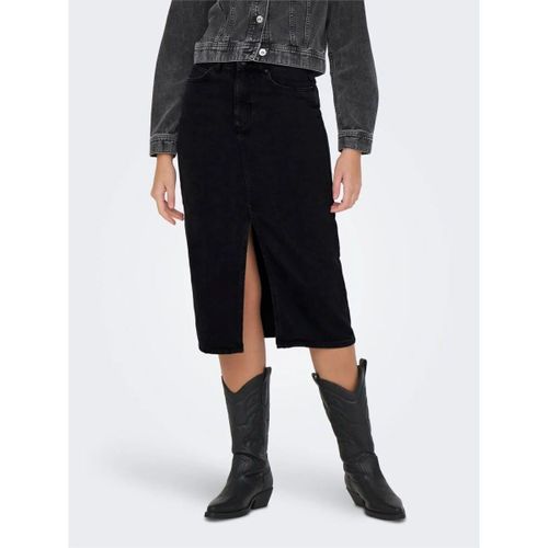 Jupes midi 15319268 BIANCA-WASHED BLACK - Only - Modalova