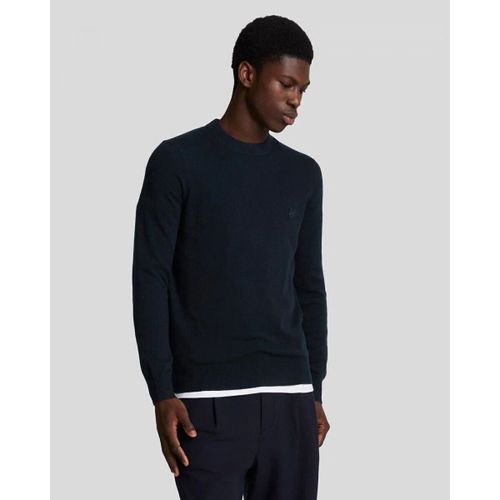 T-shirts sport KN2124V TONAL LAMBSWOOL CREW-Z271 DARK NAVY - Lyle & Scott - Modalova