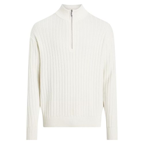 Sweatshirts Pull col zippe Ref 63855 YBI Ecru - Calvin Klein Jeans - Modalova