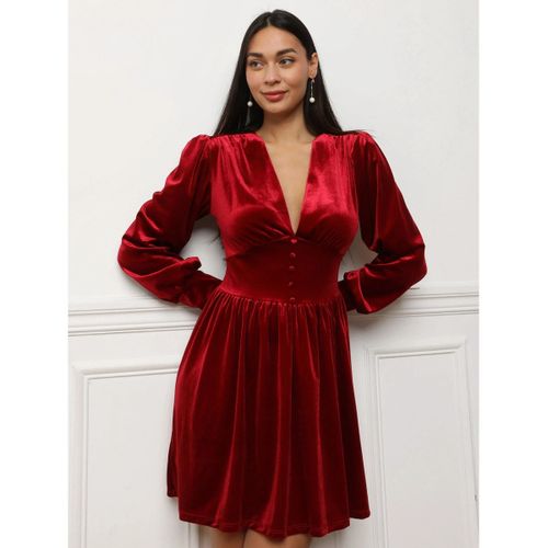 Robe Robes - Rouge foncé - La Modeuse - Modalova