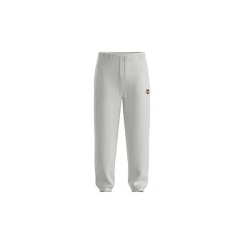 Pantalon BAS DE SURVÊTEMENT BLANC GRIS EN MOLLETON DE COTON À DOUBLE - HUGO - Modalova