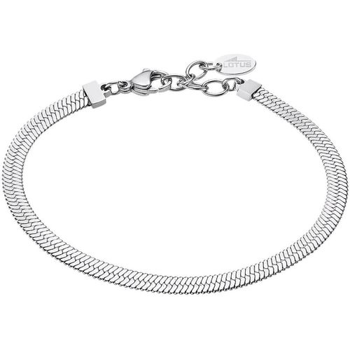 Bracelets Bracelet Style Maille Miroir Acier - Lotus - Modalova