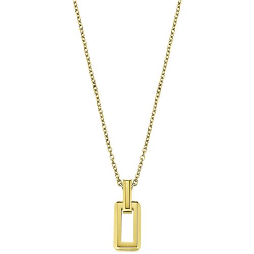 Collier Collier Style Géométrique acier doré - Lotus - Modalova