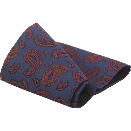 Accessoires Pochette de Costume Soie Paisley Marine - Suitable - Modalova