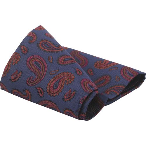Accessoires Pochette de Costume Soie Paisley Marine - Suitable - Modalova