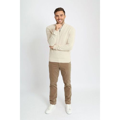 Sweat-shirt Half Zip Pull-over Laine Boilée Écru - Suitable - Modalova