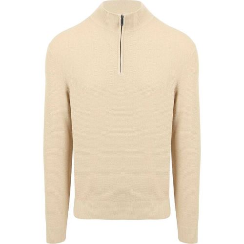Sweat-shirt Structure Pull Demi-Zip Sable - Suitable - Modalova