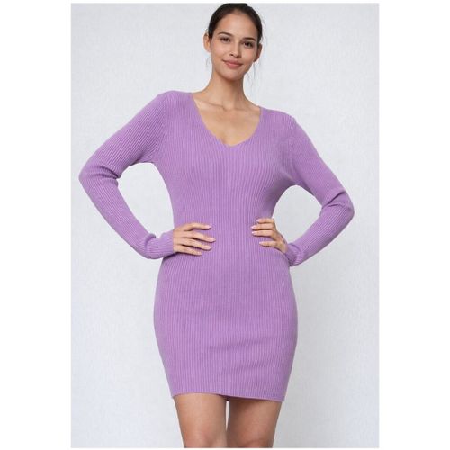 Robe Kebello Robe Col V F, Violet - Kebello - Modalova