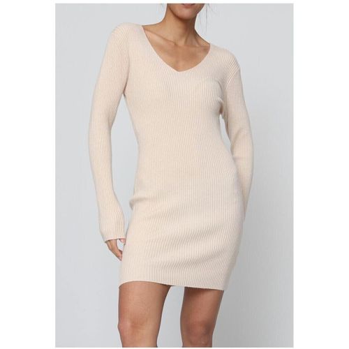 Robe Kebello Robe Col V F, Beige - Kebello - Modalova