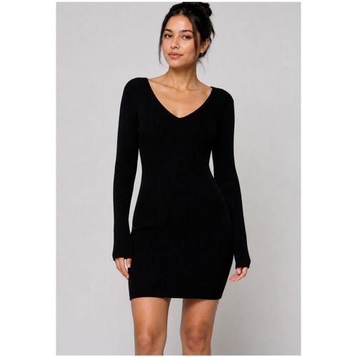 Robe Kebello Robe Col V F, Noir - Kebello - Modalova