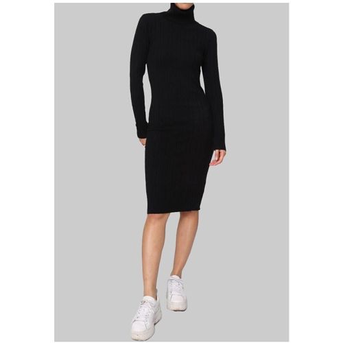 Robe Robe Col Roulé F, Noir - Kebello - Modalova