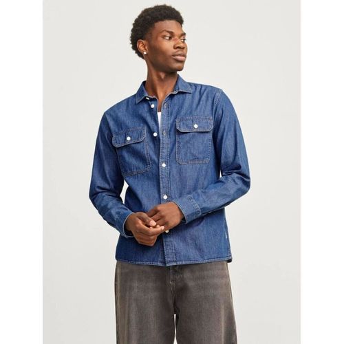 Chemise 12269262 TRAVIS-MEDIUM BLUE DENIM - Jack & Jones - Modalova