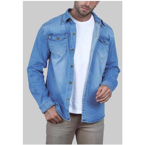 Chemise Chemise en jeans H, Bleu - Kebello - Modalova