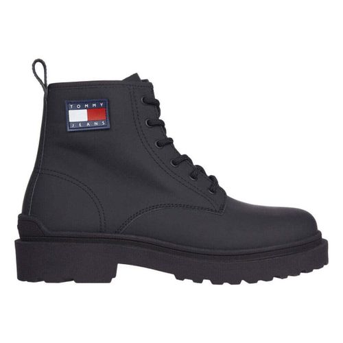 Boots Men's Black Lace-Up Combat Boots - Tommy Jeans - Modalova