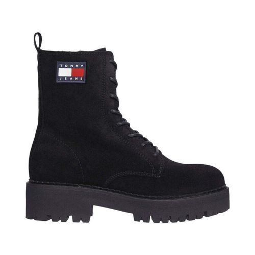 Bottines Women's Black Urban Lace-Up Ankle Boots - Tommy Jeans - Modalova