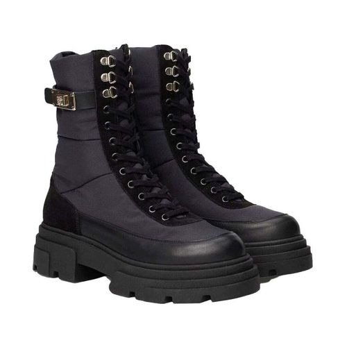 Bottines Women's Black Biker Lace-Up Ankle Boots - Tommy Hilfiger - Modalova