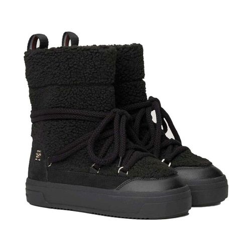 Bottines Women's Black Warm Lined Shearling Snow Boots - Tommy Hilfiger - Modalova