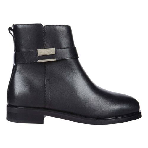 Bottines Women's Black Flat Belt Ankle Boots - Tommy Hilfiger - Modalova