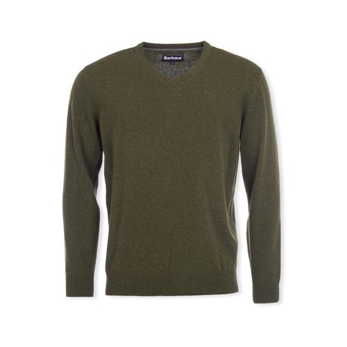 Pull Lambswool V Knit - Seaweed - Barbour - Modalova