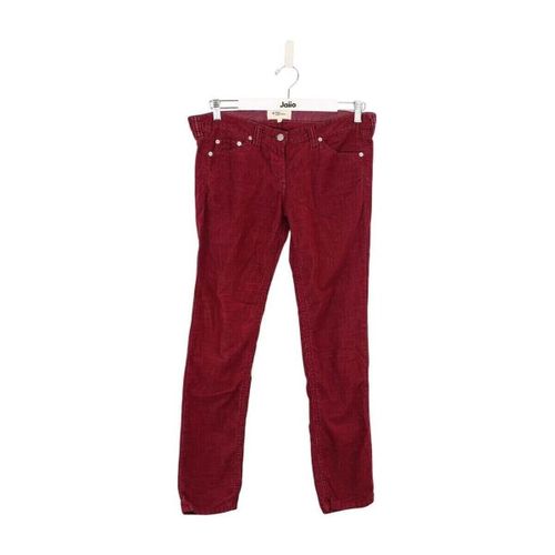 Pantalon Pantalon slim en coton bordeaux - Gil Santucci - Modalova
