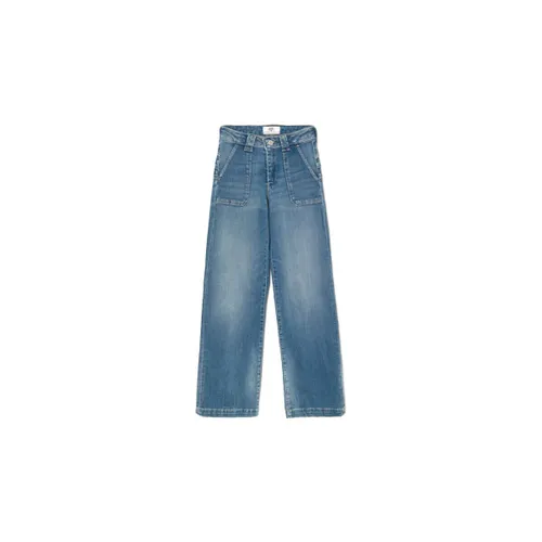 Pantalon TEMPS DES CERISES - Jean flare - bleu - Le Temps des Cerises - Modalova