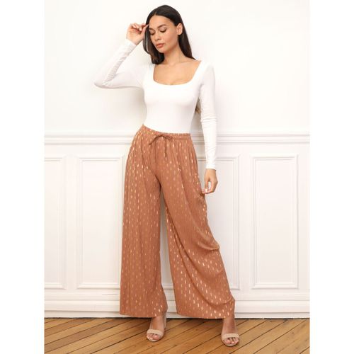 Pantalon Pantalons - Marron - La Modeuse - Modalova