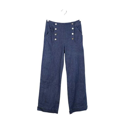 Jeans flare / larges Jean large en coton bleu - The Label Edition - Modalova