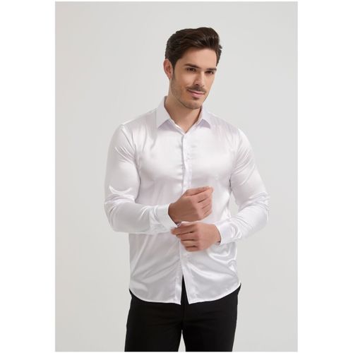Chemise Chemise Satiné H, Blanc - Kebello - Modalova
