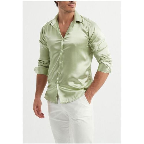 Chemise Chemise Satiné H, Vert - Kebello - Modalova