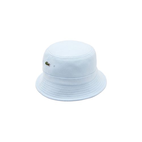Chapeau Bob en piqué de coton biologique uni Bleu - Lacoste - Modalova