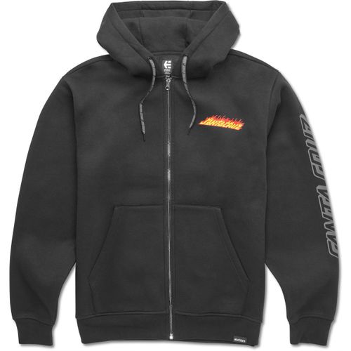 Sweat-shirt SANTA CRUZ FLAME TECH ZIP HOODIE BLACK - Etnies - Modalova