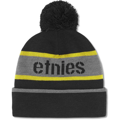 Bonnet STENCIL POM BEANIE BLACK YELLOW - Etnies - Modalova