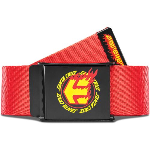 Ceinture SANTA CRUZ FLAME BELT RED - Etnies - Modalova
