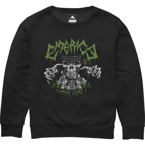 Sweat-shirt X SHAKE JUNT SKULL LS CREWNECK BLACK - Emerica - Modalova