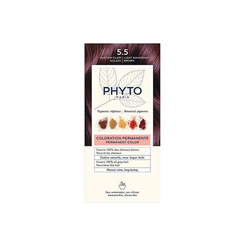 Colorations color 5.5-brun Clair Acajou - Phyto - Modalova