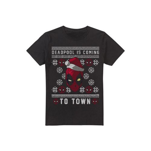 T-shirt Deadpool Coming To Town - Deadpool - Modalova