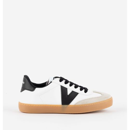 Baskets basses BASKET BERLIN CICLISTA EFFET CUIR CONTRASTE CARAMEL 1126208 - Victoria - Modalova