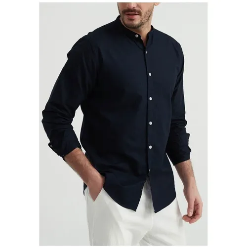 Chemise Chemise Col Mao H, Marine - Kebello - Modalova
