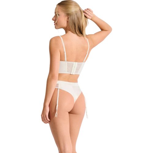 Tangas Brésilien échancré taille haute jarretelles amovibles - Lisca - Modalova
