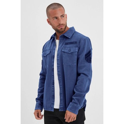 Chemise MELHART BULL DENIM NAVY - Daytona - Modalova